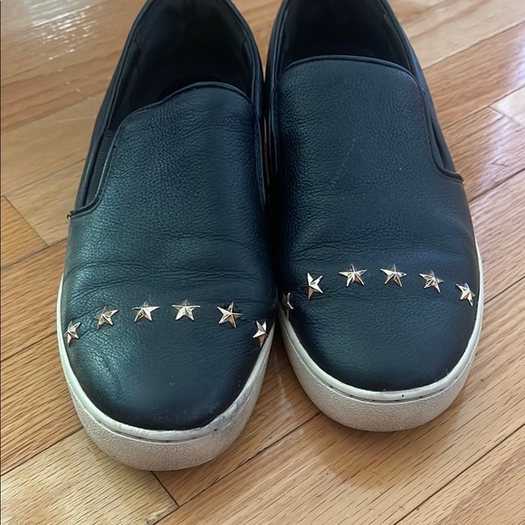 Michael Kors Black Slip-On Shoes with Star Accents - Picture 4 of 6